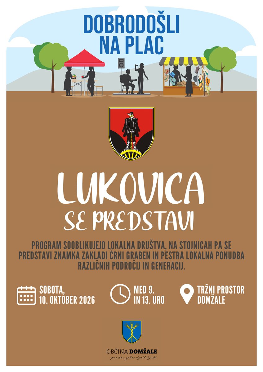 Dobrodošli na plac – Občina Lukovica se predstavi